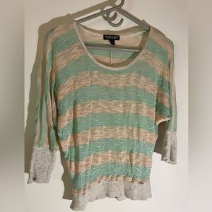 ‘About a girl’ sheer striped sweater